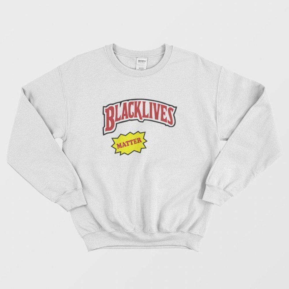 Black Lives Matter Backwoods Style Bold Social Justice Graphic Sweatshirt